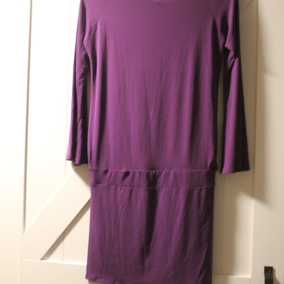 VICTORIA SECRET PURPLE DROP WAIST DRESS M - Picture 3 of 3